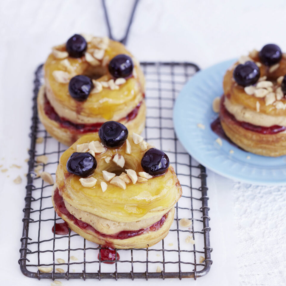 Peanut Butter and Jelly Cronuts