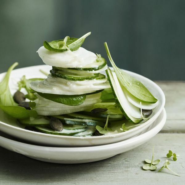 Spinat-Rettich-Salat mit Misodressing