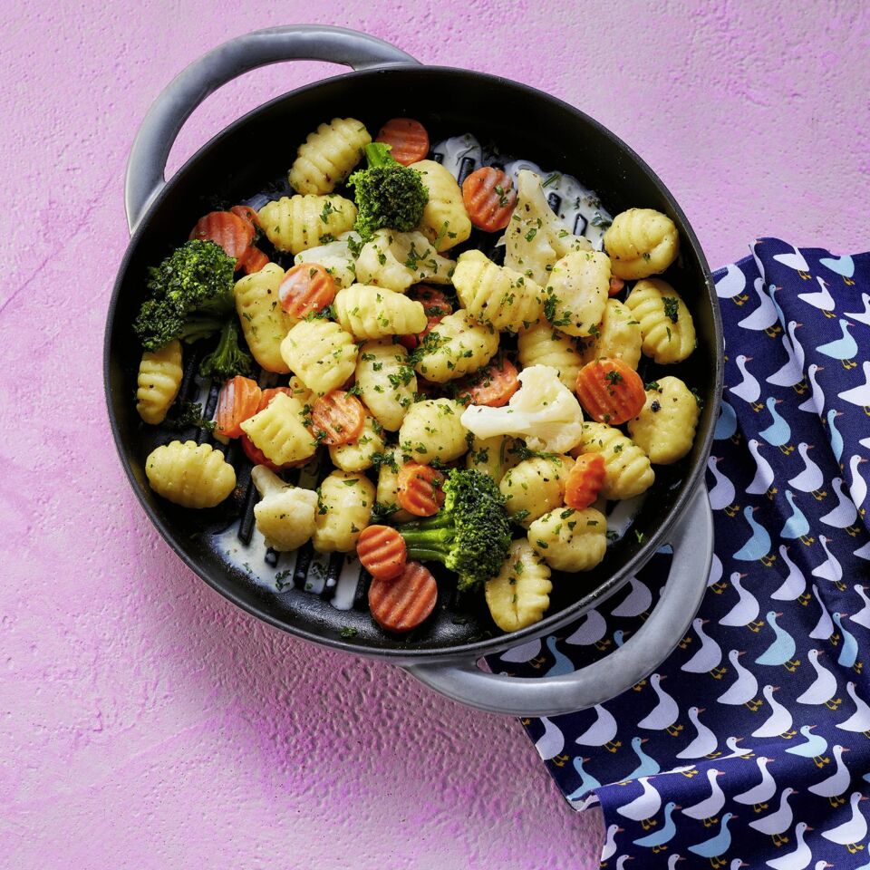Schnelle Gnocchi-Gemüse-Pfanne Rezept | Küchengötter Schnelle Gnocchi-Gemüse-Pfanne Rezept | Küchengötter