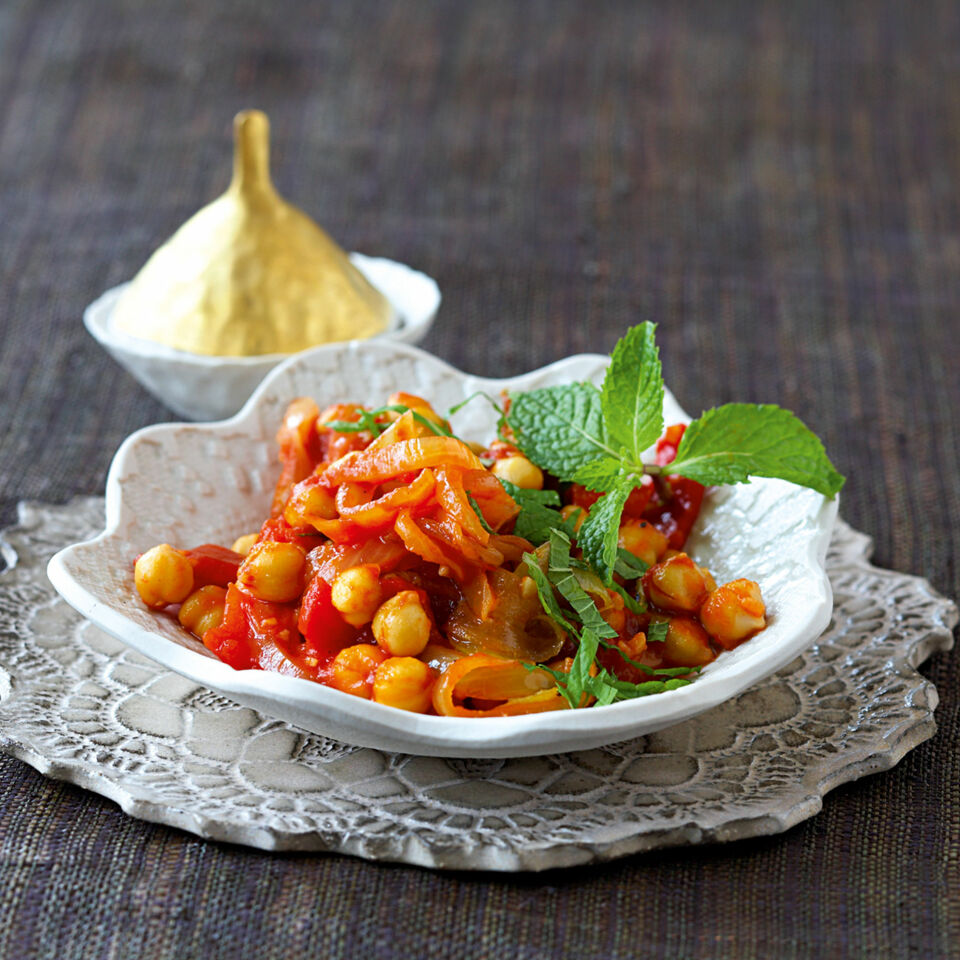 Kichererbsen-Curry mit Tomaten Rezept | Küchengötter