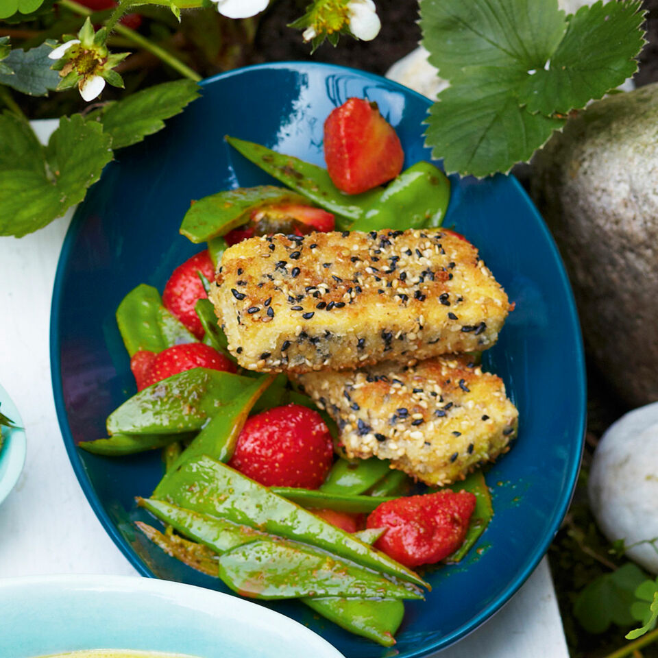 Gebratener Tofu mit Zuckerschoten Rezept | Küchengötter Gebratener Tofu mit Zuckerschoten Rezept | Küchengötter