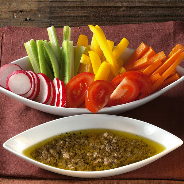 Knabbergemüse mit Bagna Cauda Rezept | Küchengötter Knabbergemüse mit Bagna Cauda Rezept | Küchengötter
