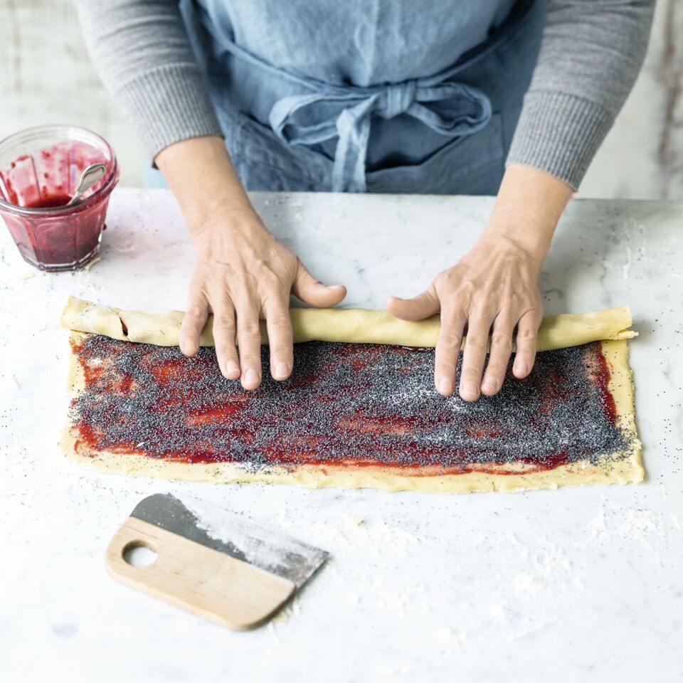 Himbeer-Mohn-Schnecken Rezept | Küchengötter Himbeer-Mohn-Schnecken Rezept | Küchengötter