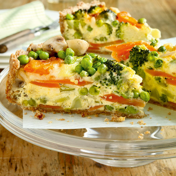 Bunte Gemüse-Quiche Rezept | Küchengötter