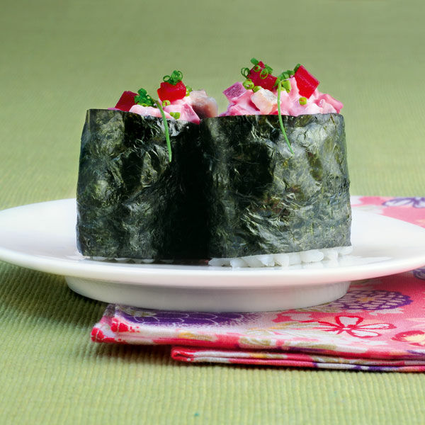Gunkan-Sushi mit Rote-Bete-Matjes-Tatar Rezept | Küchengötter