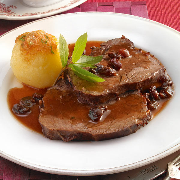 Rheinischer Sauerbraten mit Rosinen