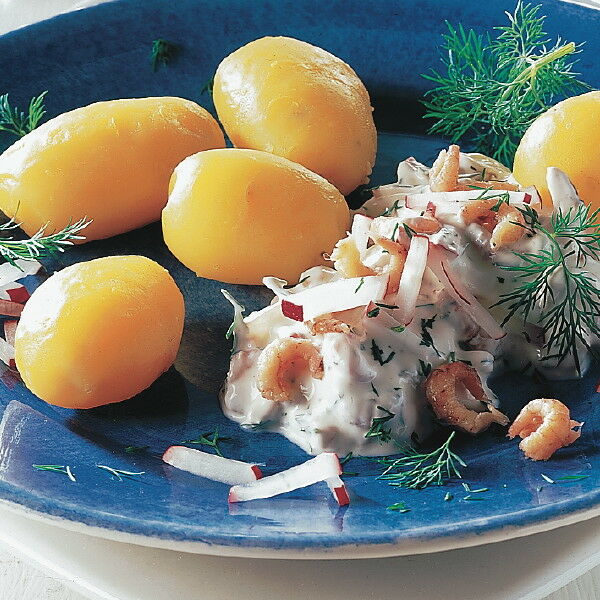 Pellkartoffeln mit Krabben-Dip Rezept | Küchengötter