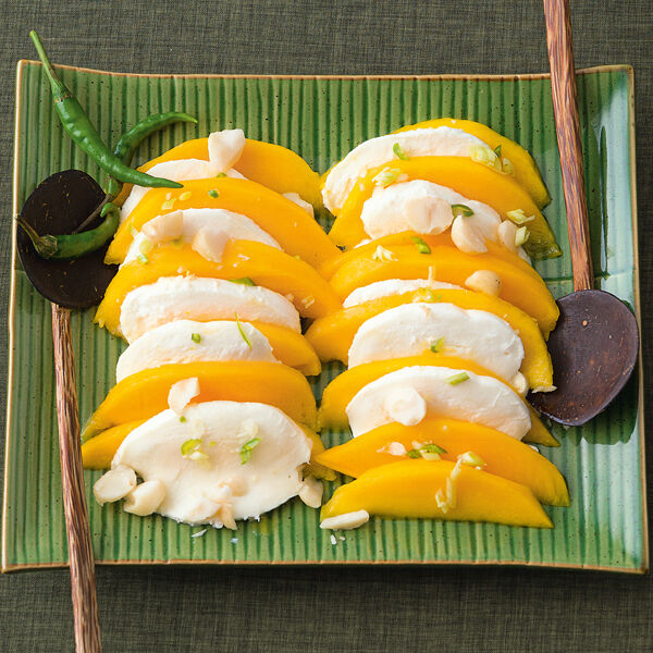 Mango-Mozzarella-Platte