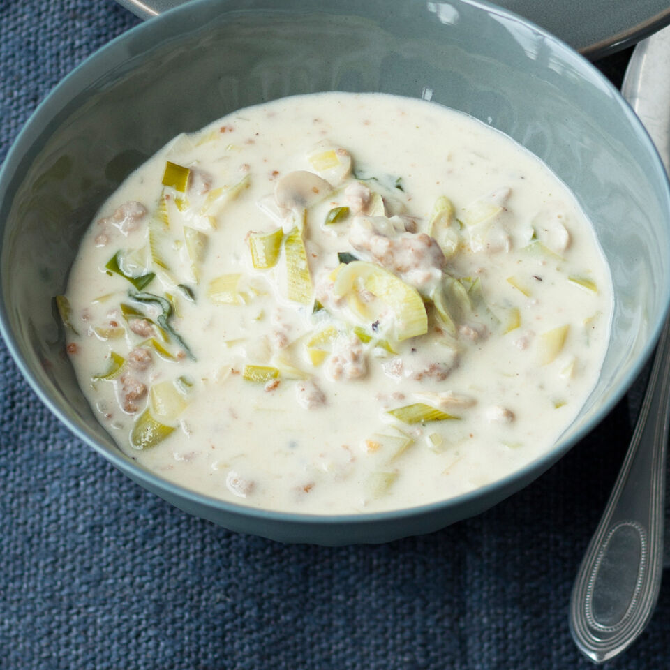 Käse-Lauch-Suppe Rezept | Küchengötter