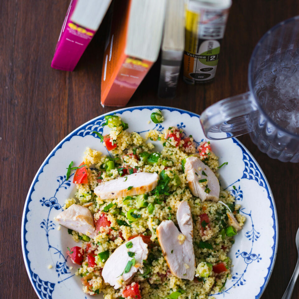 Couscous-Salat mit Hähnchen Rezept | Küchengötter