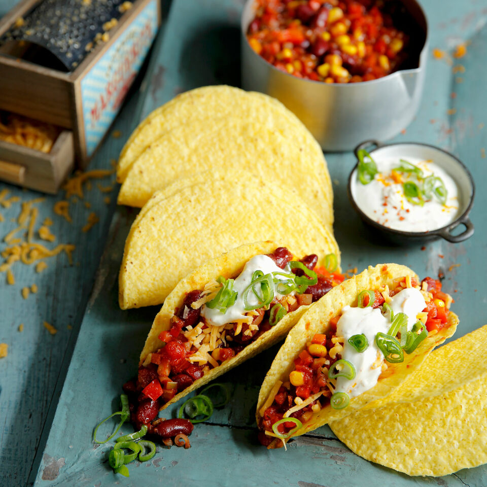 Tacos mit Chili und Orangencreme Rezept | Küchengötter