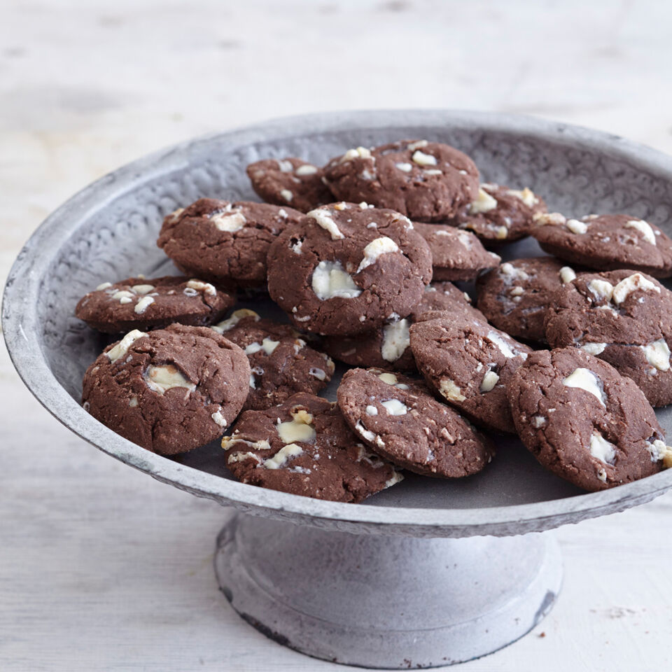 Kokos-Kakao-Cookies Rezept (glutenfrei) | Küchengötter