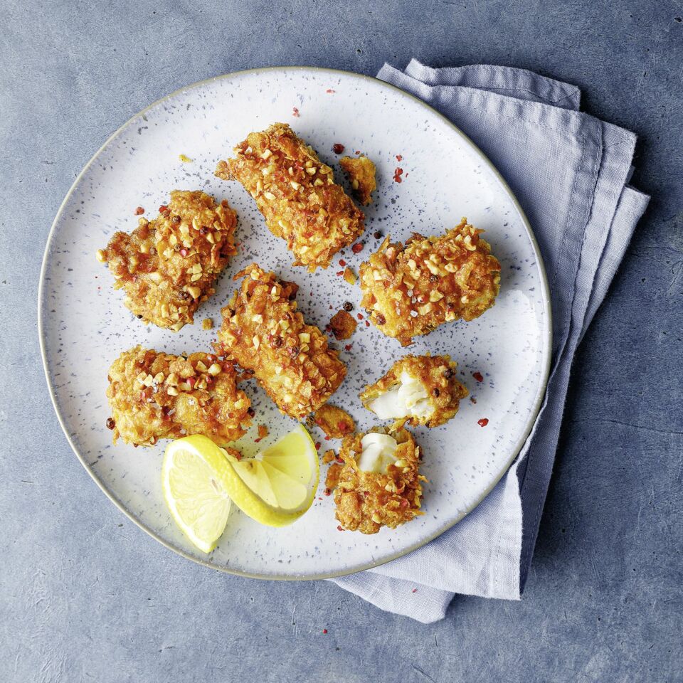 Fisch-Nuggets mit Cornflakes