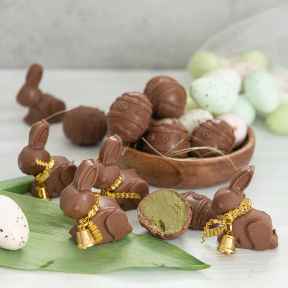 Gefüllte Schokoladeneier & Osterhasen Rezept | Küchengötter Gefüllte Schokoladeneier & Osterhasen Rezept | Küchengötter