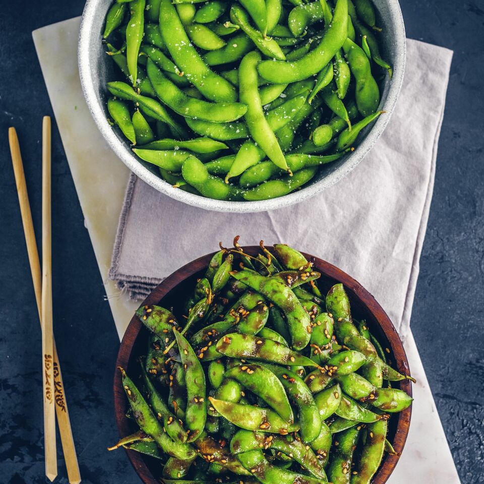 Würzige Edamame in Sojasauce | Küchengötter