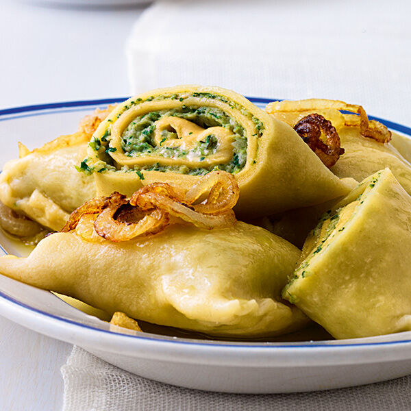 Maultaschen mit Spinat Rezept | Küchengötter Maultaschen mit Spinat Rezept | Küchengötter