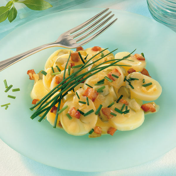 Lauwarmer Kartoffelsalat mit Speck Rezept | Küchengötter Lauwarmer Kartoffelsalat mit Speck Rezept | Küchengötter