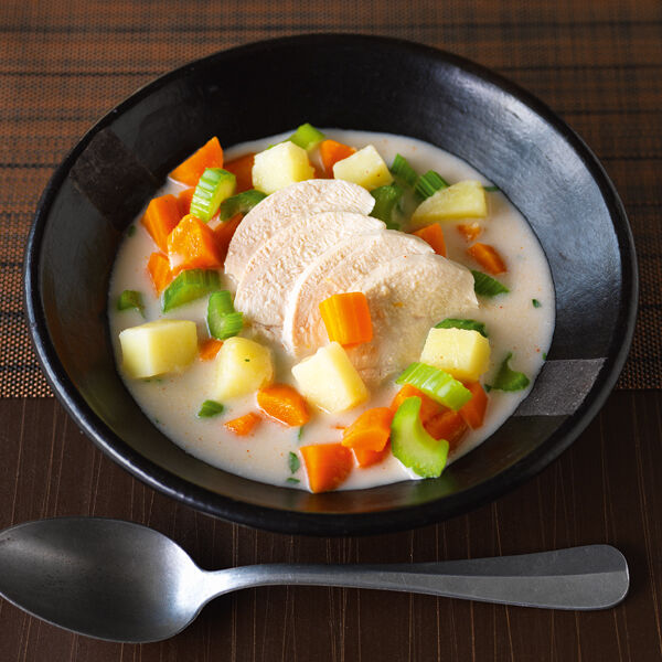 Gemüse-Hähnchen-Eintopf mit Kokosmilch Rezept | Küchengötter Gemüse-Hähnchen-Eintopf mit Kokosmilch Rezept | Küchengötter