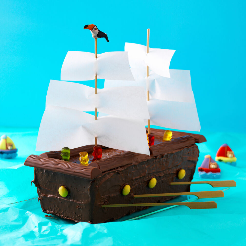 Kustenkidsunterwegs Rezept Piratenschiff Kuchen Fur Den