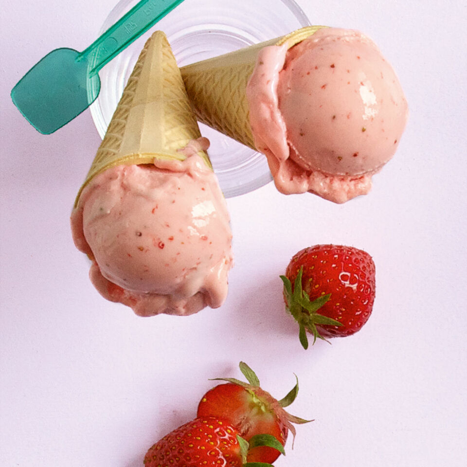 Erdbeer-Joghurt-Sorbet