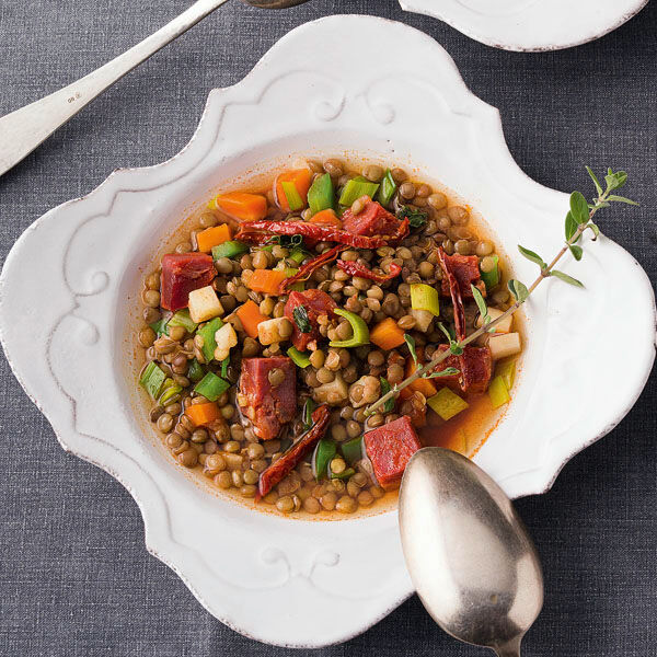Linseneintopf mit Chorizo Rezept | Küchengötter Linseneintopf mit Chorizo Rezept | Küchengötter