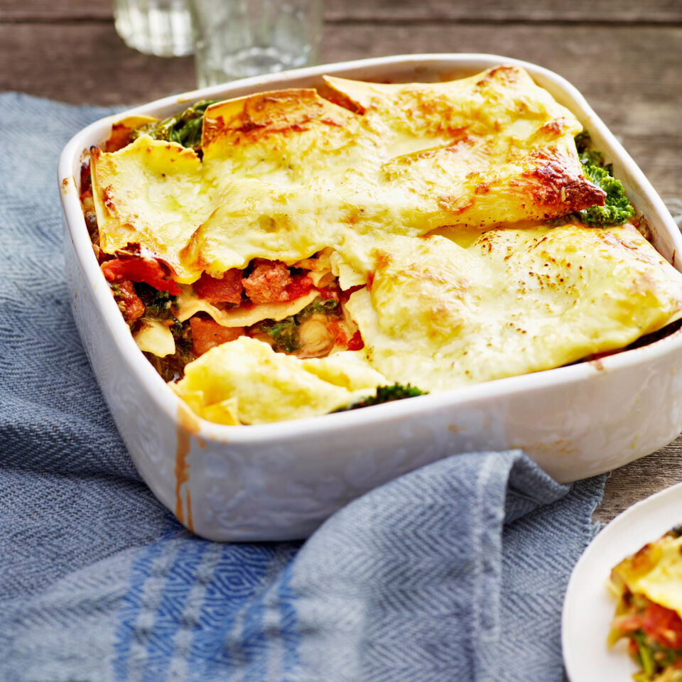 Grünkohl-Lasagne mit Salsicce