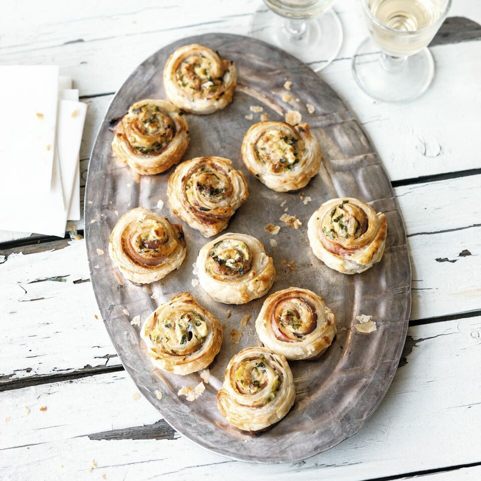 Blatterteigschnecken Mit Spargel