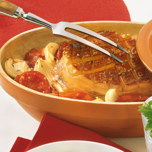 Schweinebraten mit Kruste aus dem Römertopf® Rezept | Küchengötter Schweinebraten mit Kruste aus dem Römertopf® Rezept | Küchengötter