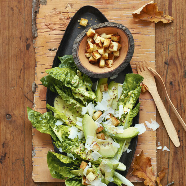 Caesar's Salad mit Avocado Rezept Küchengötter