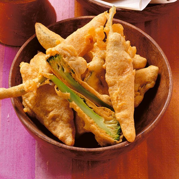 Gemüse in Kichererbsenteig Rezept | Küchengötter