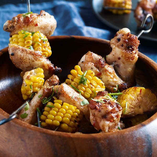 Knusprige Chicken Wings am Spieß Rezept | Küchengötter