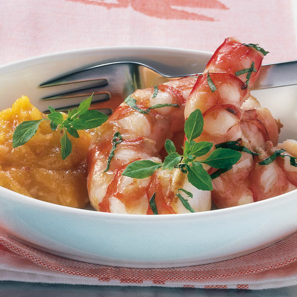 Riesengarnelen mit Basilikum Rezept | Küchengötter Riesengarnelen mit Basilikum Rezept | Küchengötter