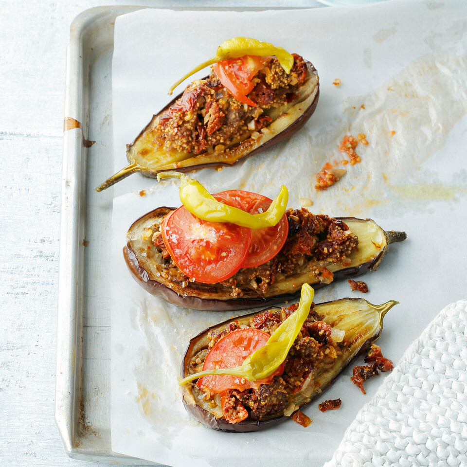 durchschnittlich Höflichkeit Futter aubergine mit hackfleisch gefüllt ...