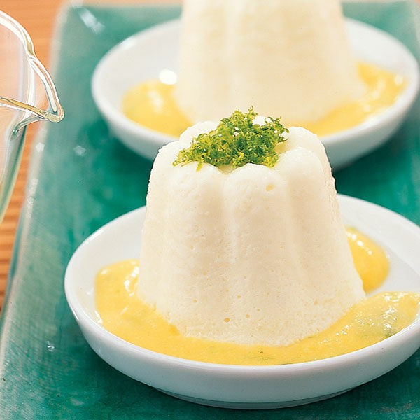 Kokosmousse mit Mangosauce Rezept | Küchengötter Kokosmousse mit Mangosauce Rezept | Küchengötter