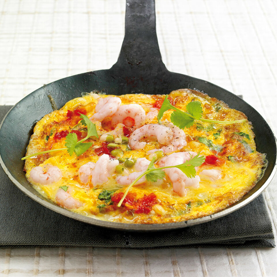 Scharfes Garnelen-Omelette Rezept | Raclette | Küchengötter Scharfes Garnelen-Omelette Rezept | Raclette | Küchengötter