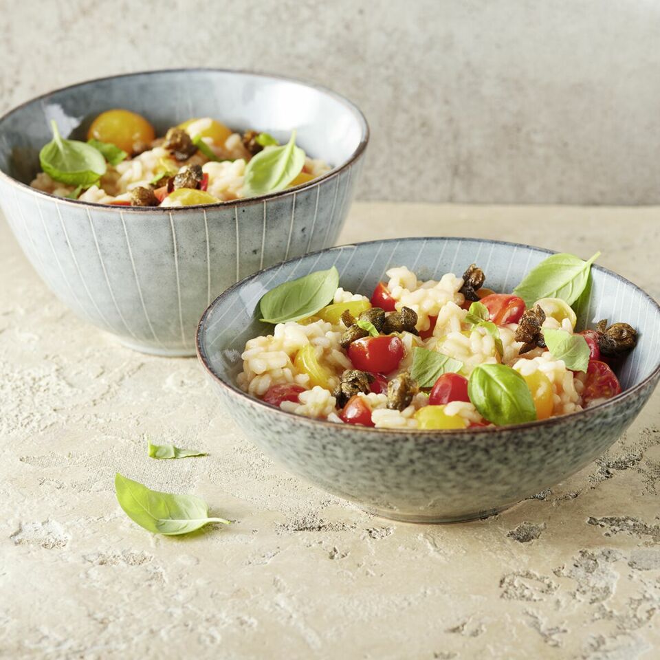 Tomaten-Risotto mit Kapern Rezept | Küchengötter Tomaten-Risotto mit Kapern Rezept | Küchengötter