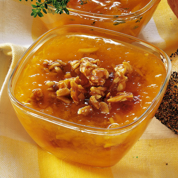 Aprikosenkonfitüre mit Mandelkrokant Rezept | Küchengötter