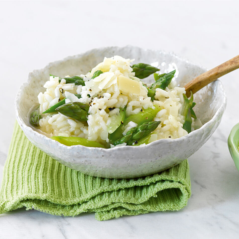 Schnelles Risotto Mit Grunem Spargel Rezept Kuchengotter Risotto Mit Grünem Spargel
