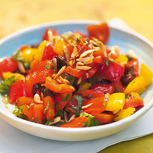 Paprikagemüse mit Mandeln