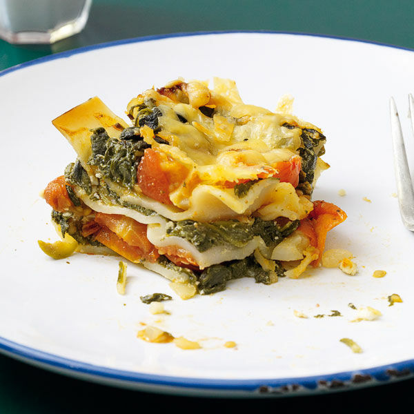 Vegetarische Spinatlasagne mit Feta Rezept | Küchengötter Vegetarische Spinatlasagne mit Feta Rezept | Küchengötter