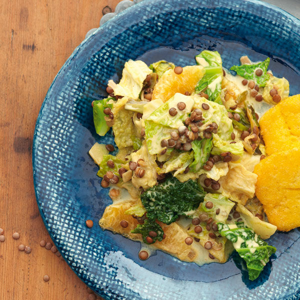 Linsen-Wirsing-Gemüse Rezept | Küchengötter Linsen-Wirsing-Gemüse Rezept | Küchengötter