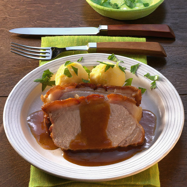 Spanferkel mit Dunkelbiersauce Rezept | Küchengötter Spanferkel mit Dunkelbiersauce Rezept | Küchengötter