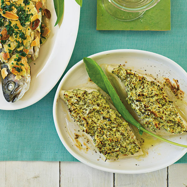 Fischfilet mit Kräuter-Frischkäse-Kruste Rezept | Küchengötter Fischfilet mit Kräuter-Frischkäse-Kruste Rezept | Küchengötter