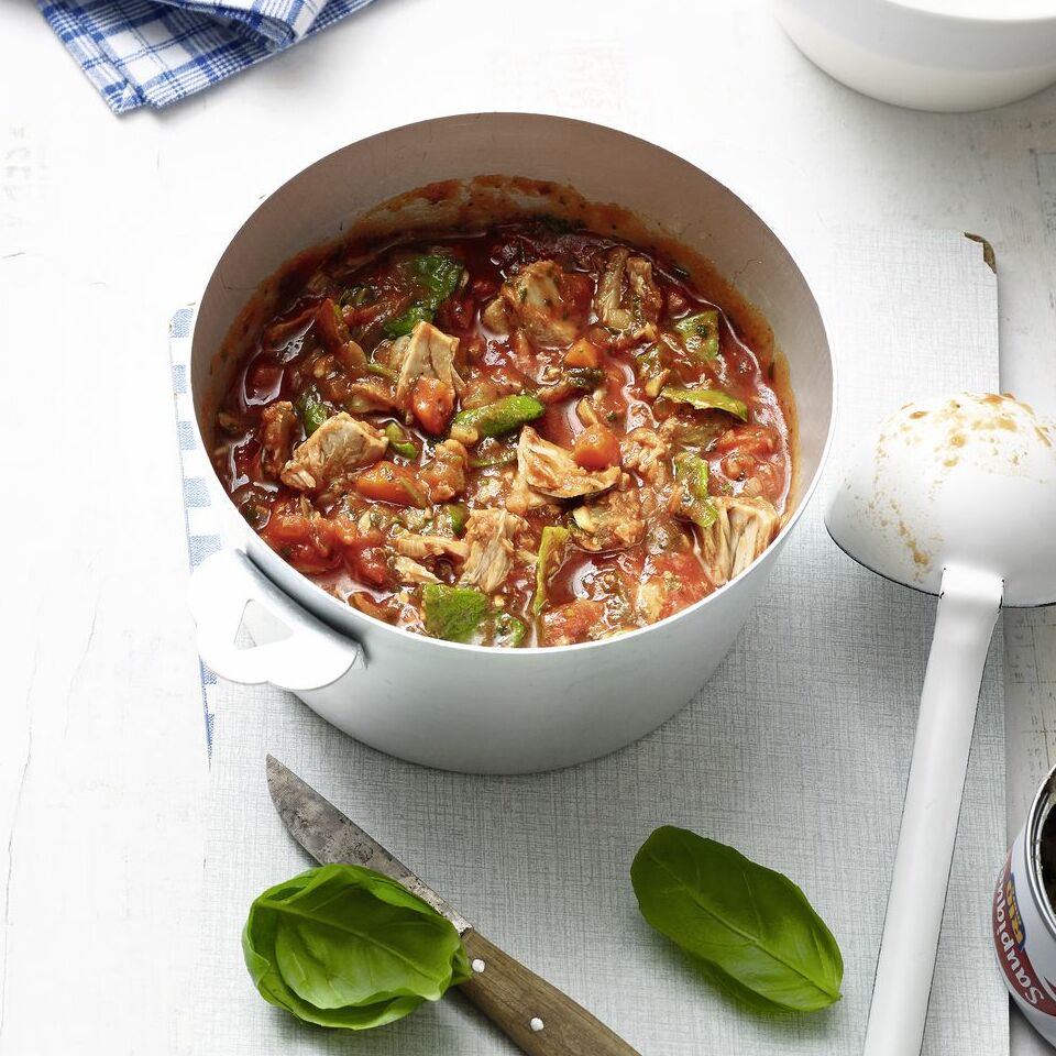 Schnelle Paleo-Tomatensuppe mit Thunfisch Rezept | Küchengötter Schnelle Paleo-Tomatensuppe mit Thunfisch Rezept | Küchengötter