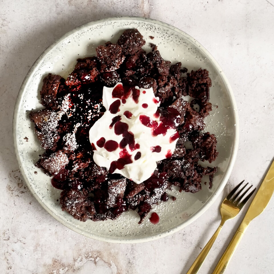 Veganer Schoko-Schmarrn Rezept | Küchengötter Veganer Schoko-Schmarrn Rezept | Küchengötter