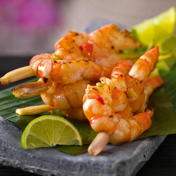 Zitronengras-Garnelen-Spieße Rezept | Küchengötter Zitronengras-Garnelen-Spieße Rezept | Küchengötter