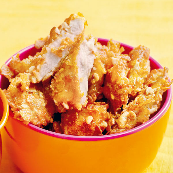 Erdnuss-Hähnchen-Nuggets Rezept | Küchengötter Erdnuss-Hähnchen-Nuggets Rezept | Küchengötter