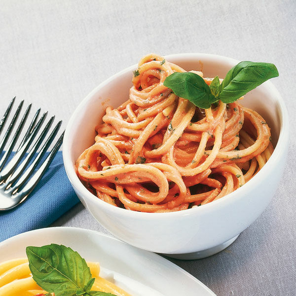 Spaghetti mit Tomatenquark