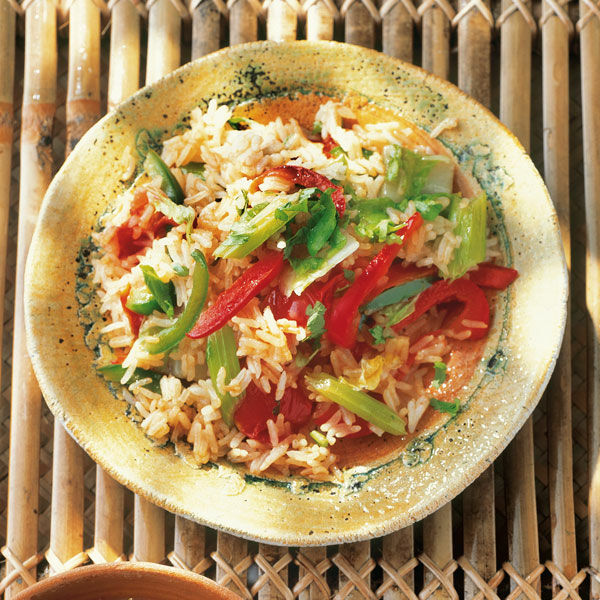 Gebratener Reis mit Gemüse Rezept | Küchengötter