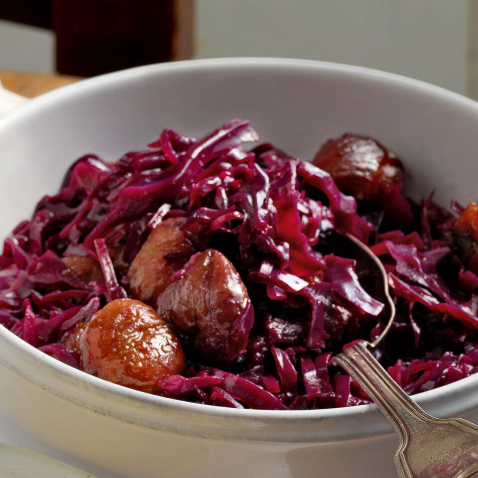 Rotkraut mit karamellisierten Maronen Rezept | Küchengötter Rotkraut mit karamellisierten Maronen Rezept | Küchengötter
